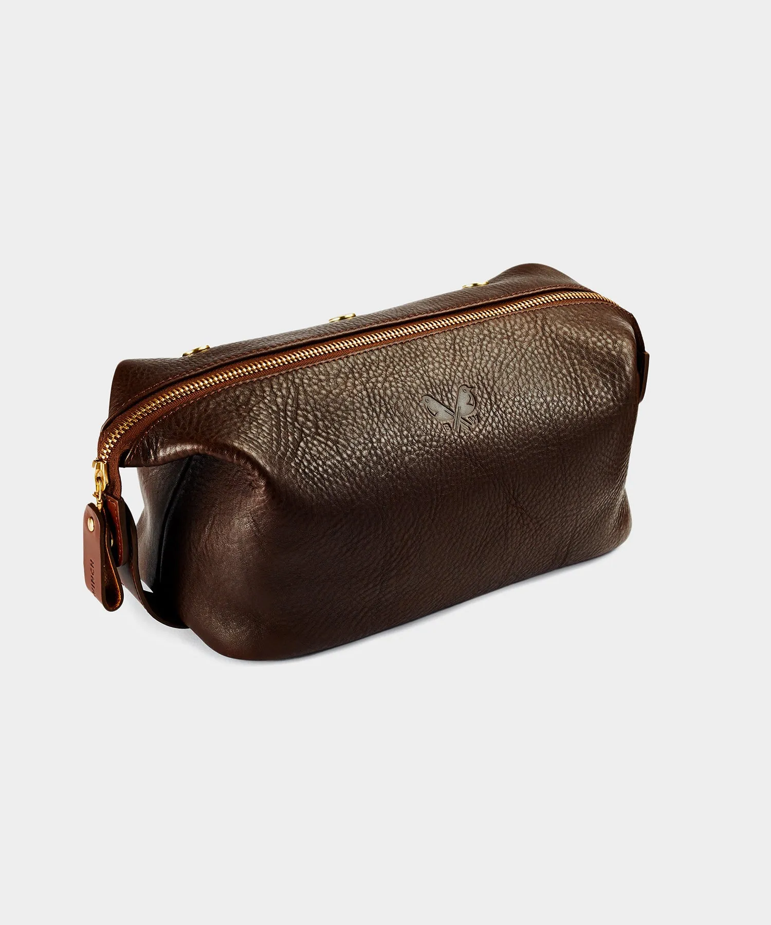 Bennett Winch Leather Washbag in Brown