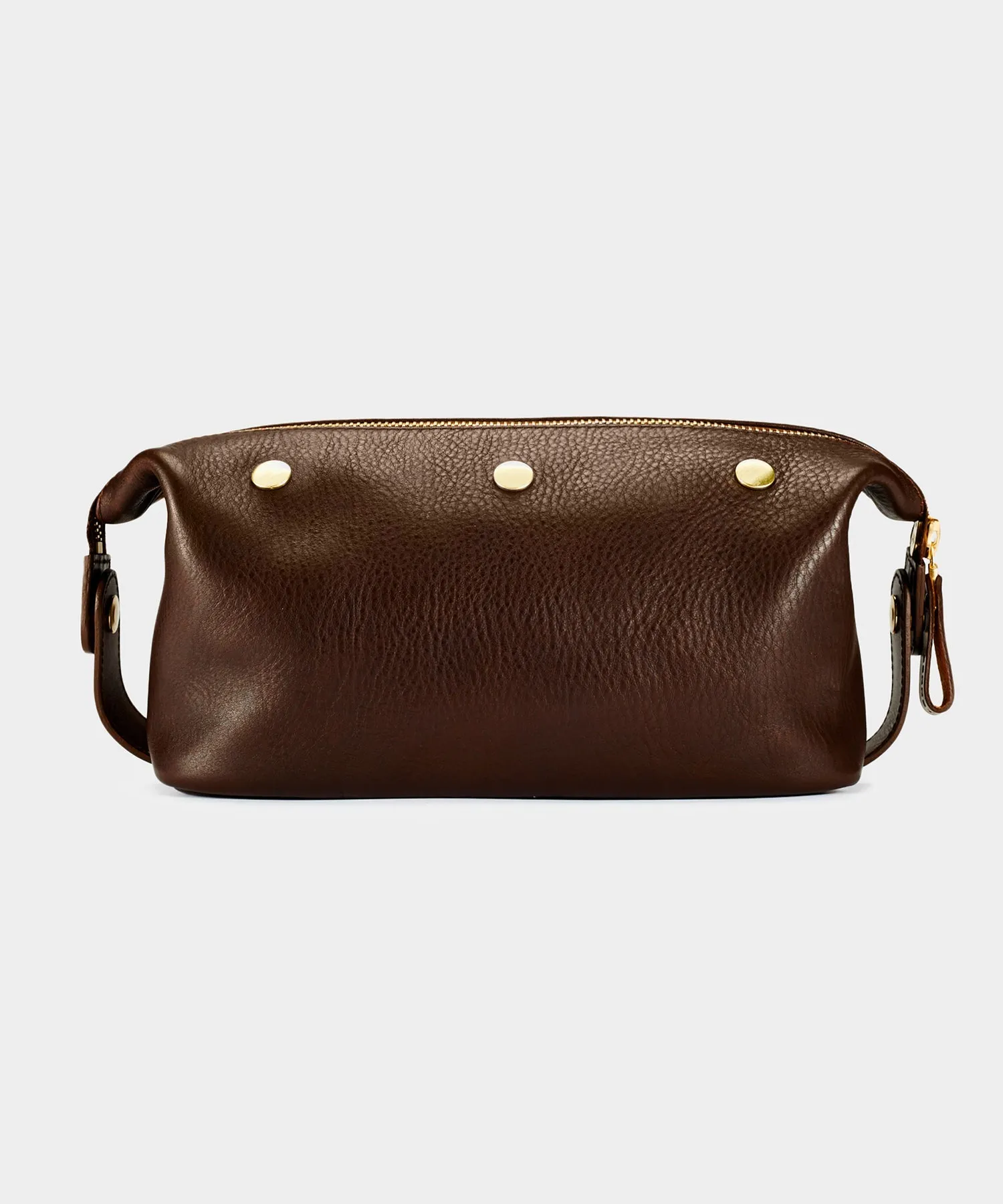 Bennett Winch Leather Washbag in Brown