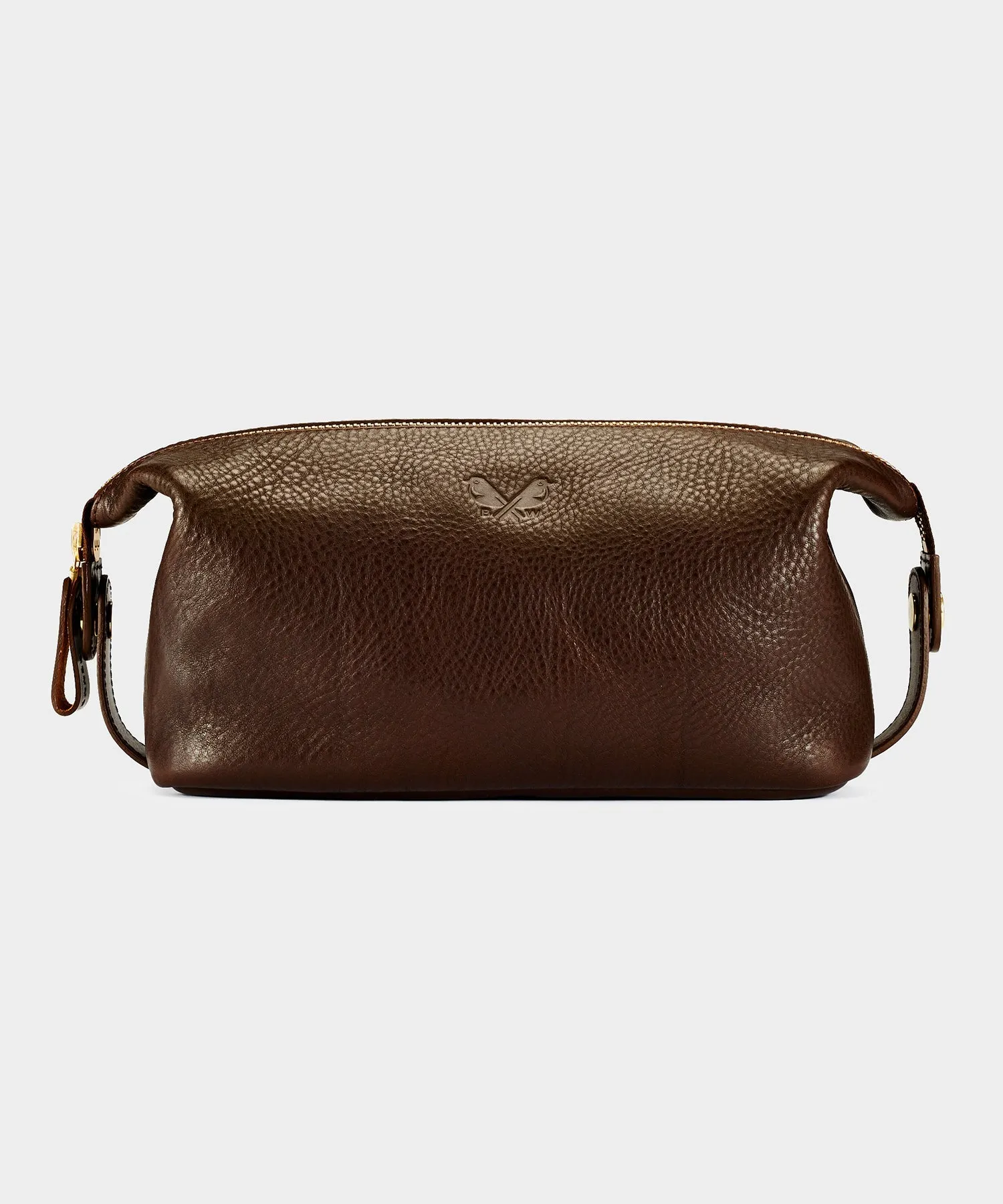 Bennett Winch Leather Washbag in Brown