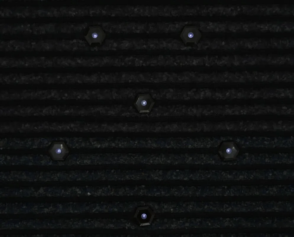 Black 7 Crystal Heating Mat, PEMF and Photon (red, green, purple)   FREE Belt