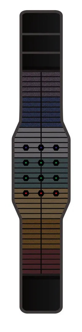 Black 7 Crystal Heating Mat, PEMF and Photon (red, green, purple)   FREE Belt