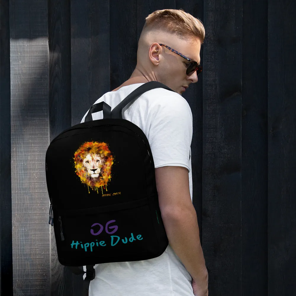 Black Backpack - OG Hippie Dude