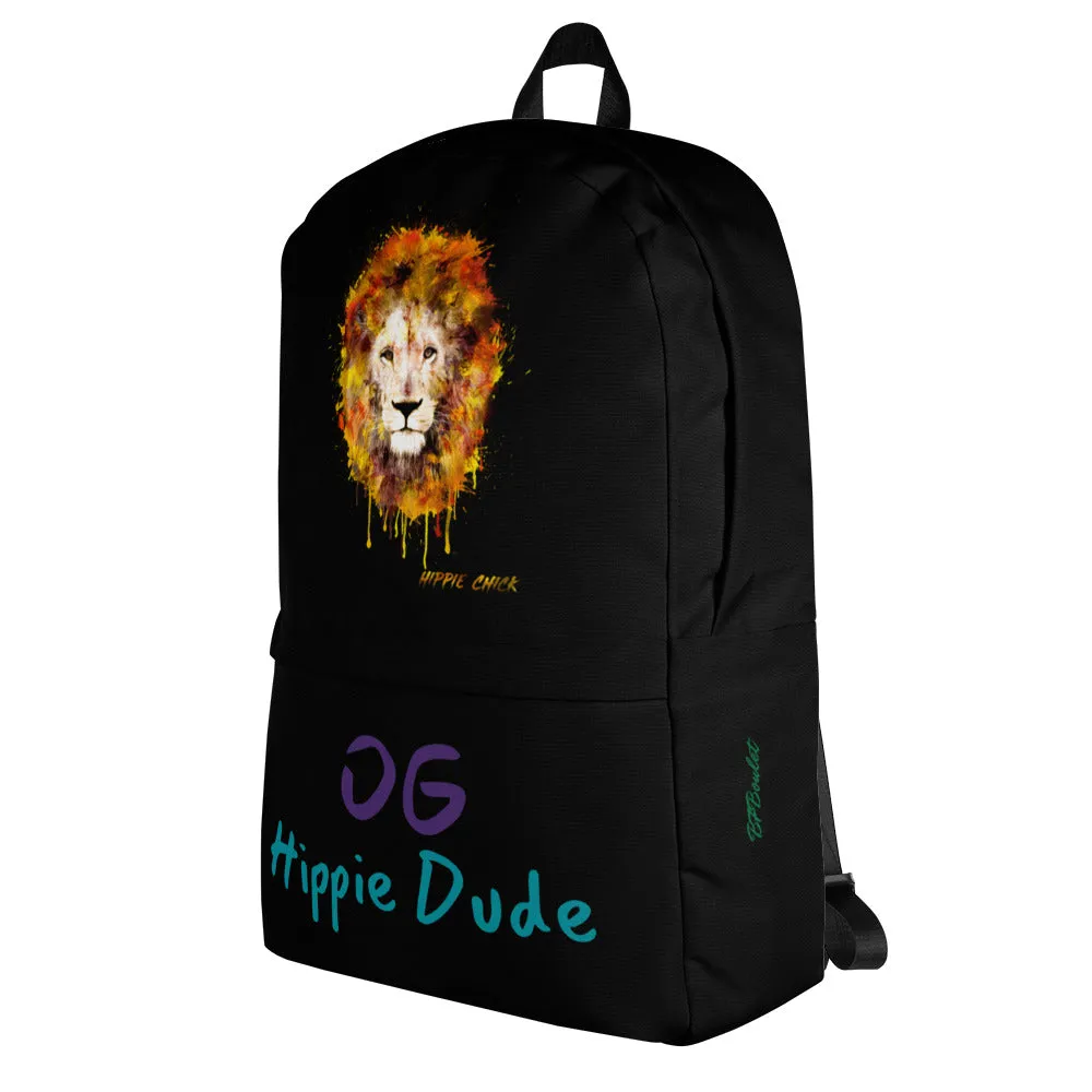 Black Backpack - OG Hippie Dude