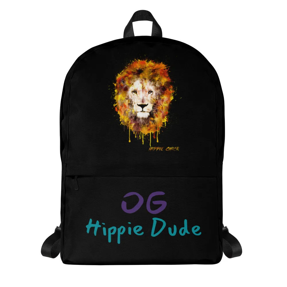 Black Backpack - OG Hippie Dude