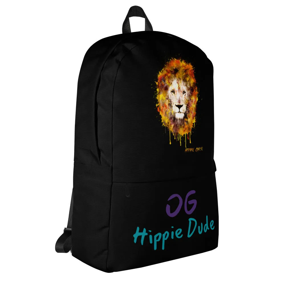 Black Backpack - OG Hippie Dude