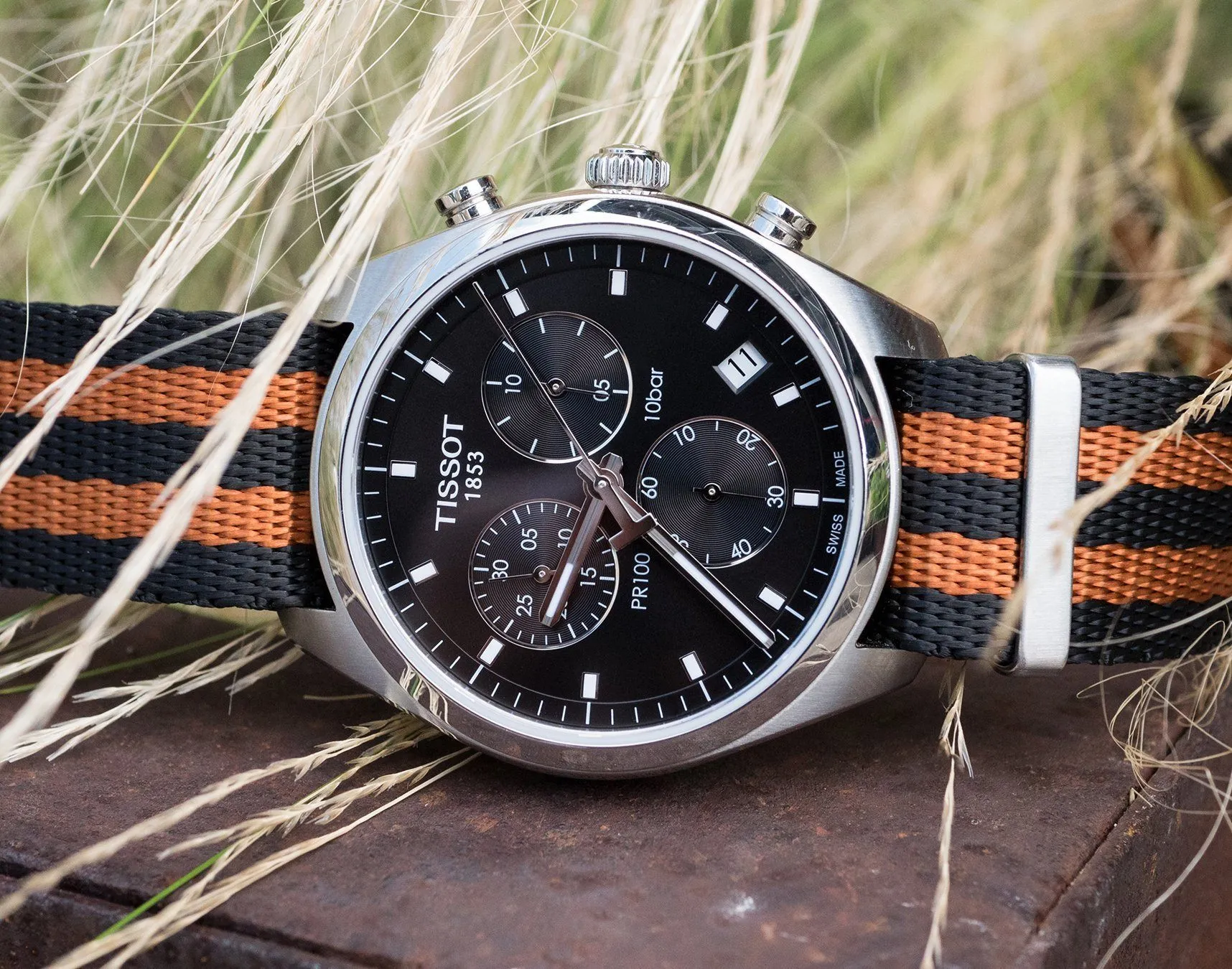 Black Burnt Orange Jetson NATO® style Watch Band (24mm SALE)