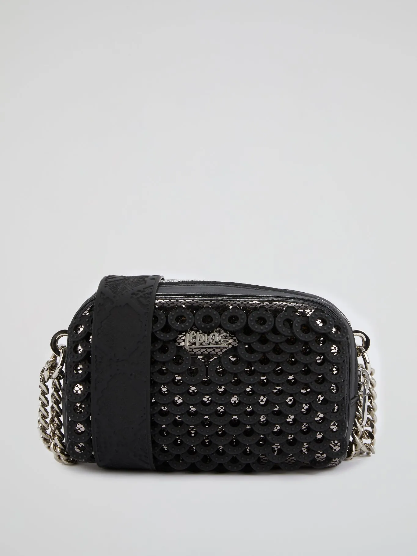 Black Eliana Mirror Shoulder Bag