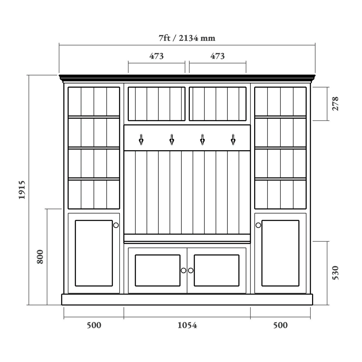 Boot Room Storage Display Unit
