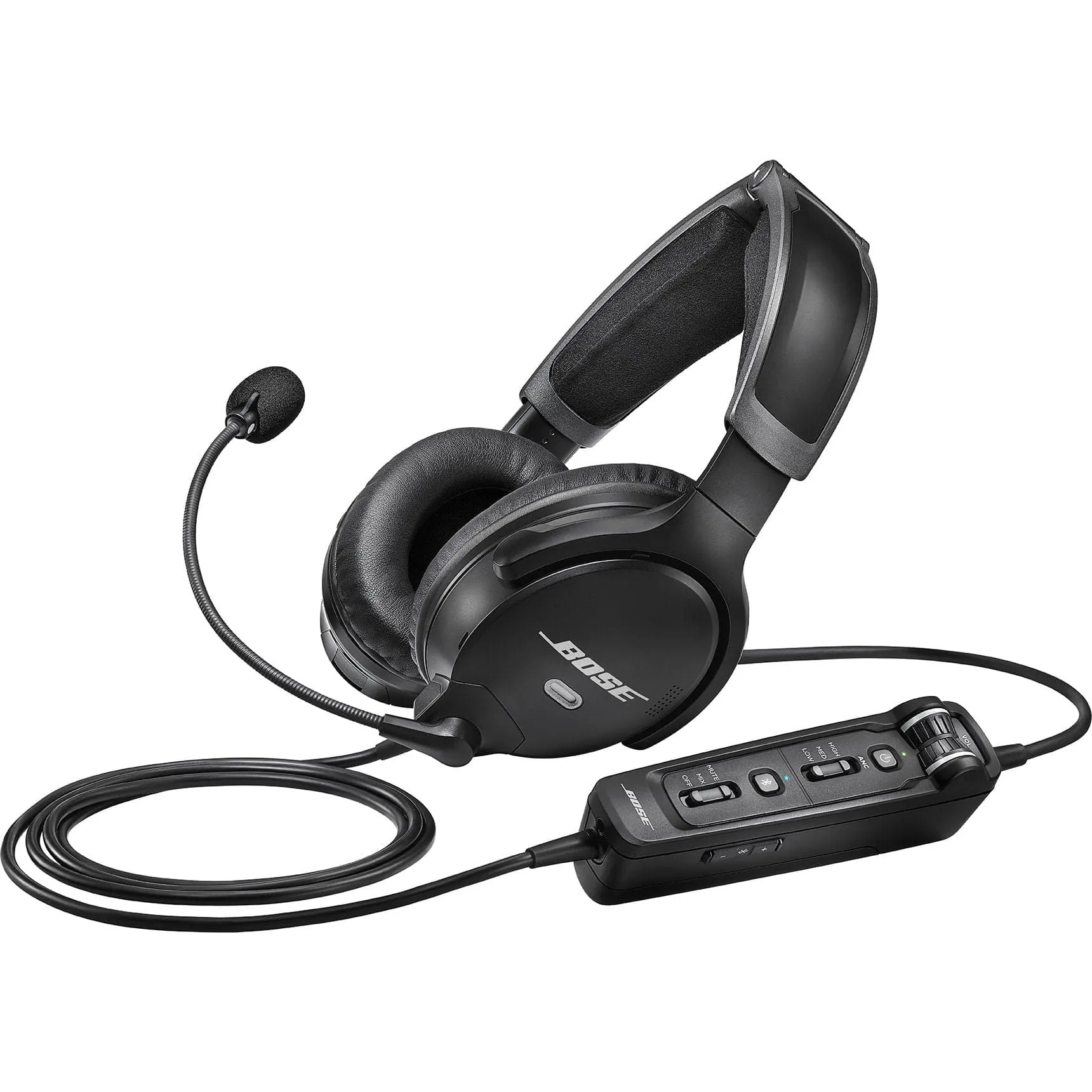 Bose A30 Aviation ANR Headset (XLR5 5 Pin Battery Power) with Bluetooth