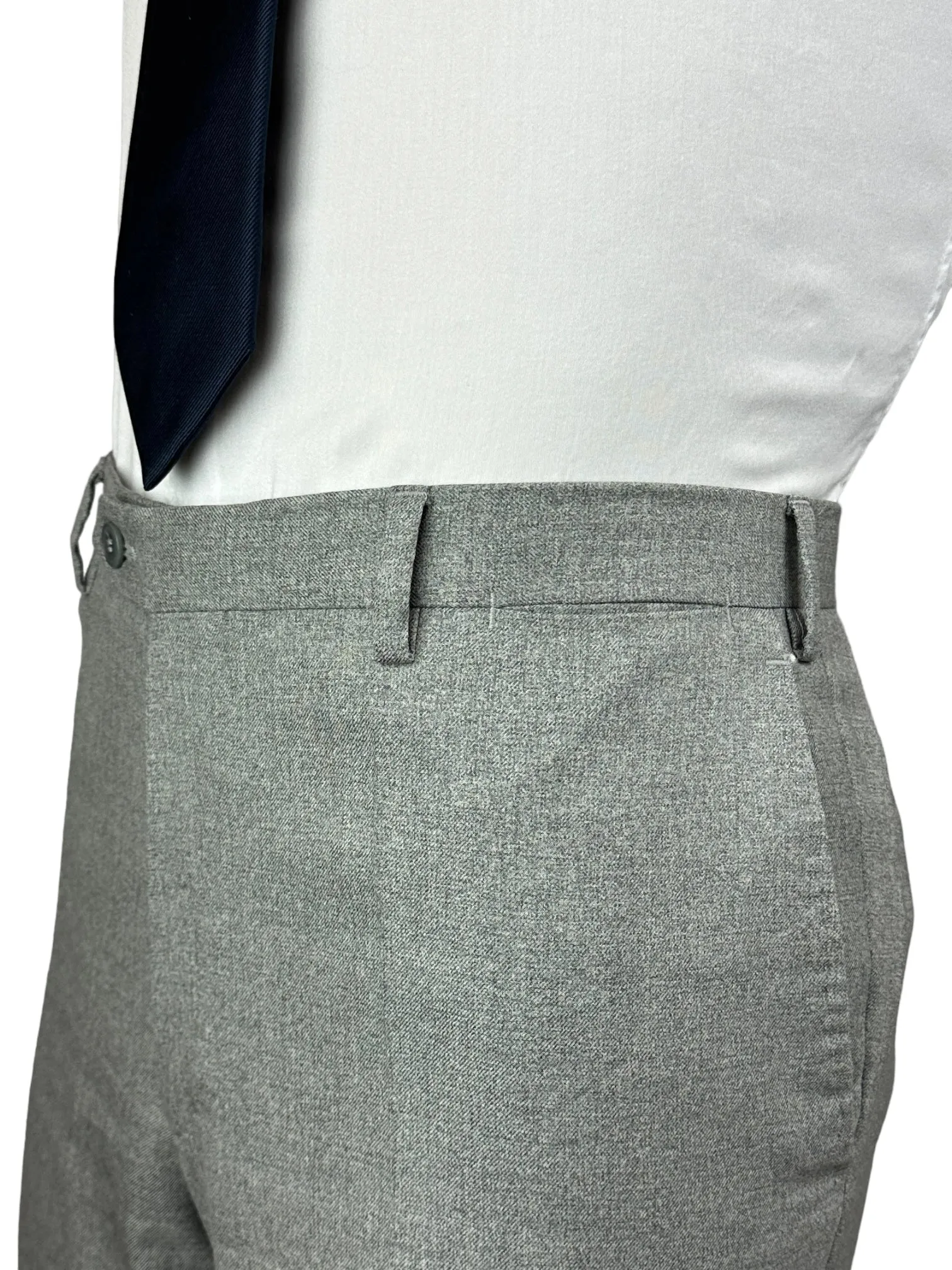 Brioni Light Grey Flannel Trousers