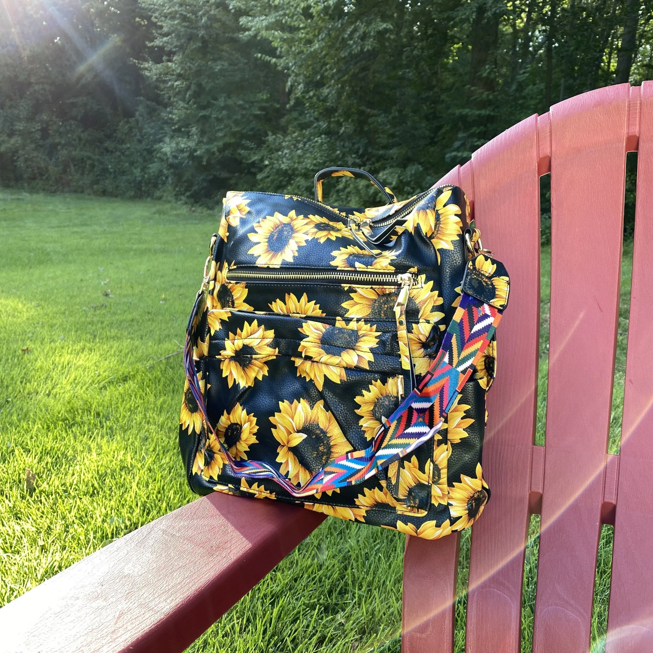 Brooke Backpack - Darker Brown Leopard