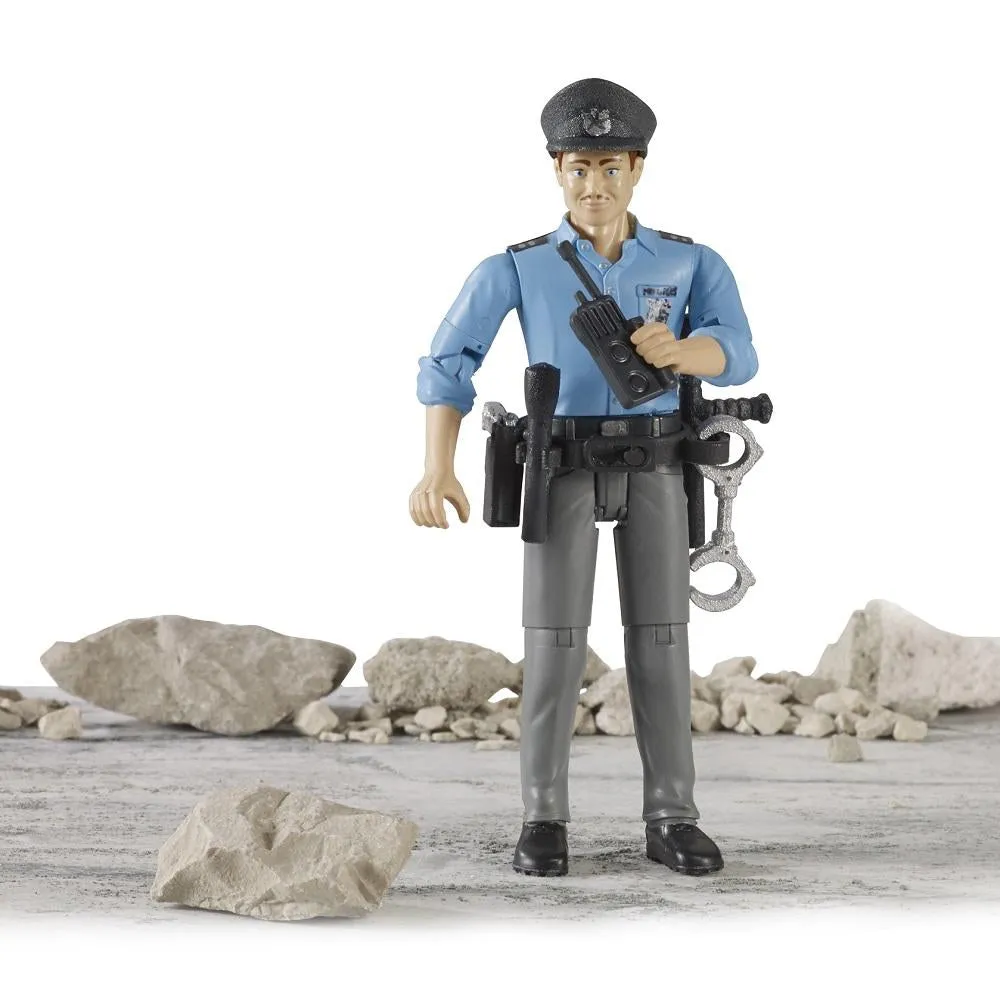 Bruder Policeman with Accessories, Light Skin