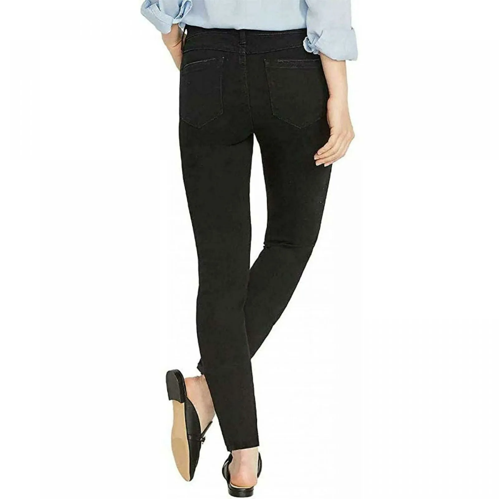 Buffalo Jess Rip And Repair Mid Rise Skinny Jeans