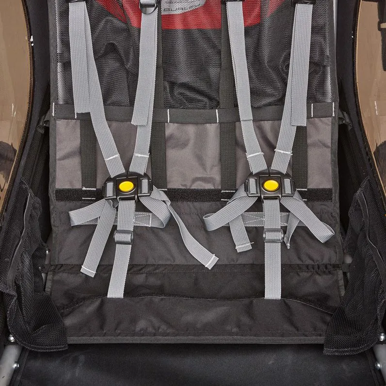 Burley Kids 2 Seat Trailer Honey Bee Red