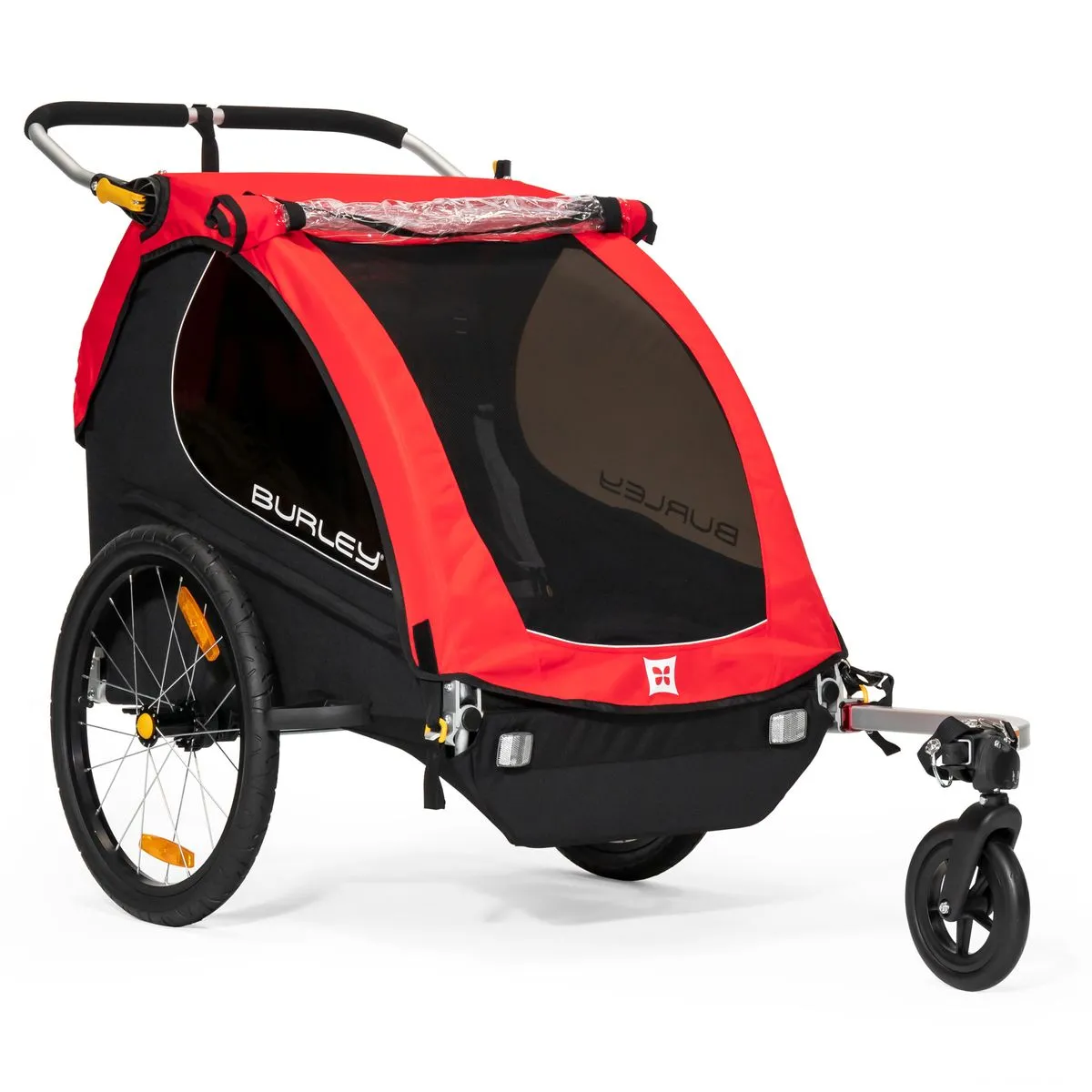 Burley Kids 2 Seat Trailer Honey Bee Red