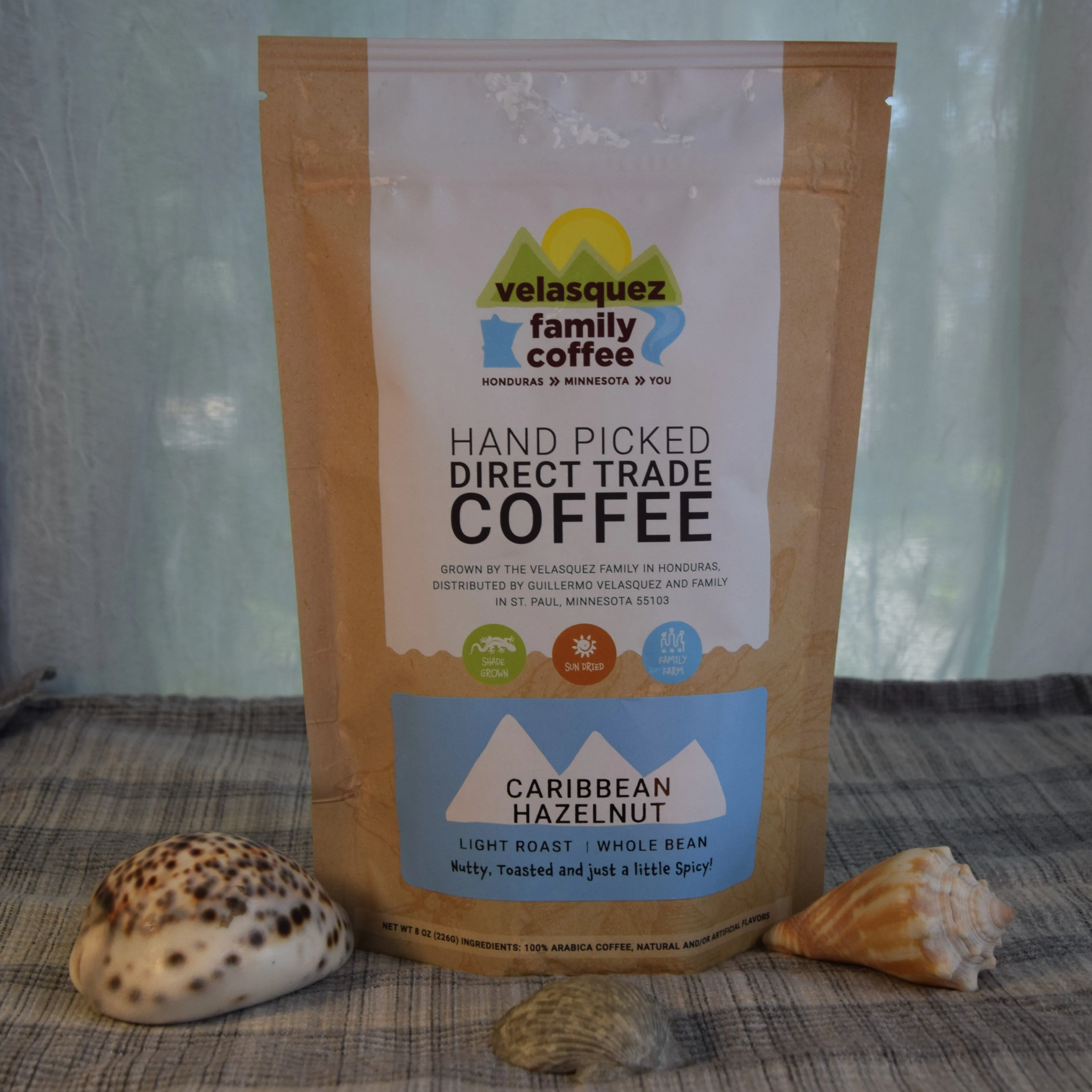 Caribbean Hazelnut Coffee - 8 oz bag | Nutty, Toasted and just a little Spicy!