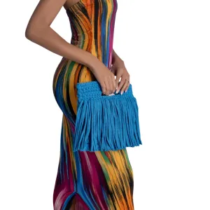 Carrie Ribbon Clutch Bag