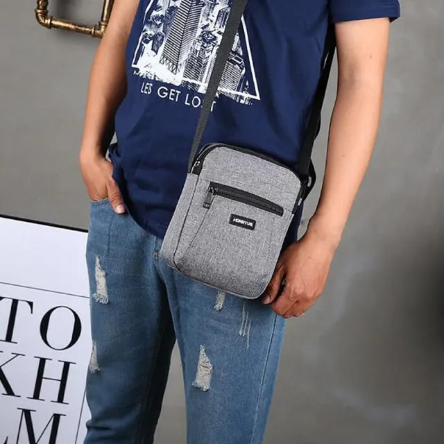 Casual Retro Business Bag High Capacity Canvas Bag Outdoor Simple Version Shoulder Bag Diagonal Package Bag For Men Men Big Sac