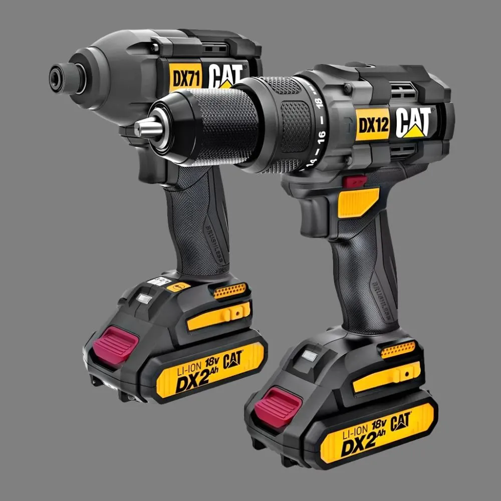CAT DX12K 18V Combi Drill & Impact Driver Kit
