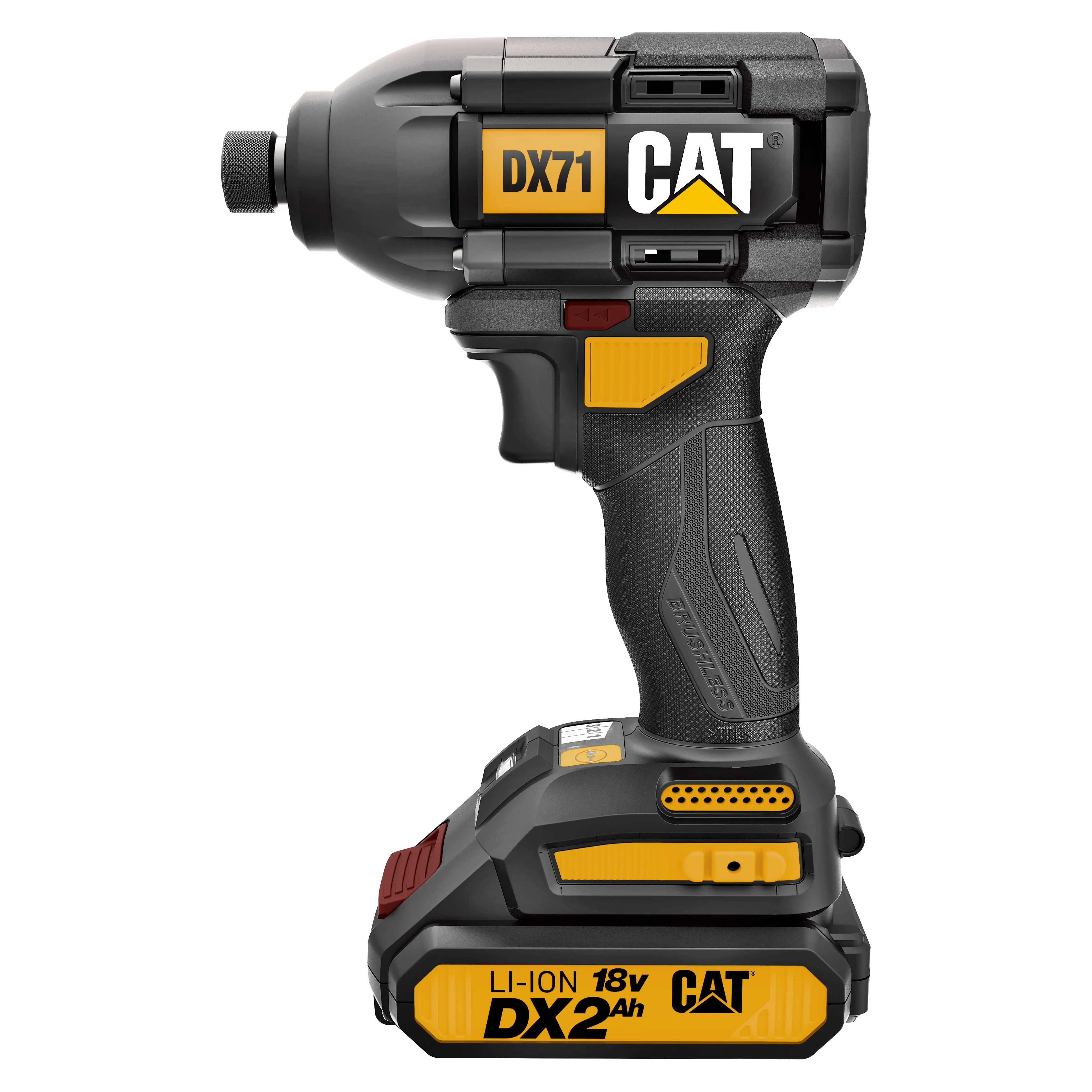 CAT DX71 18V Brushless Impact Driver 2 x 2.0Ah Li-ion Batteries