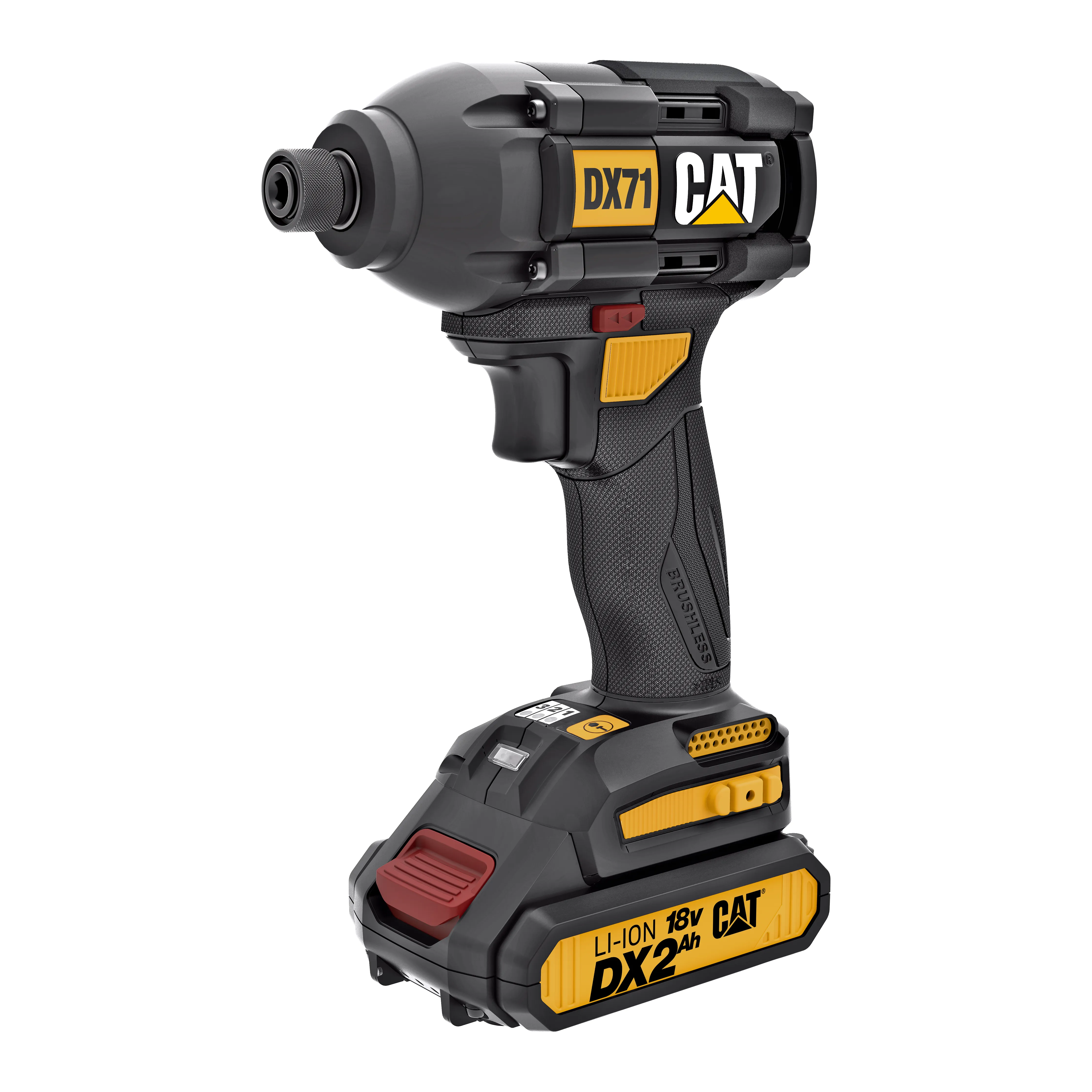 CAT DX71 18V Brushless Impact Driver 2 x 2.0Ah Li-ion Batteries