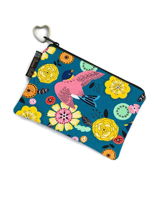 Catch All Zippered Pouch - Garden Party Fabric