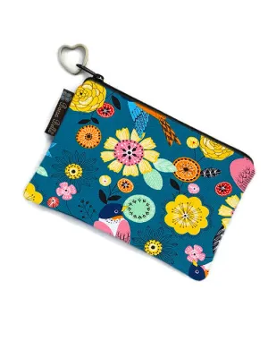 Catch All Zippered Pouch - Garden Party Fabric
