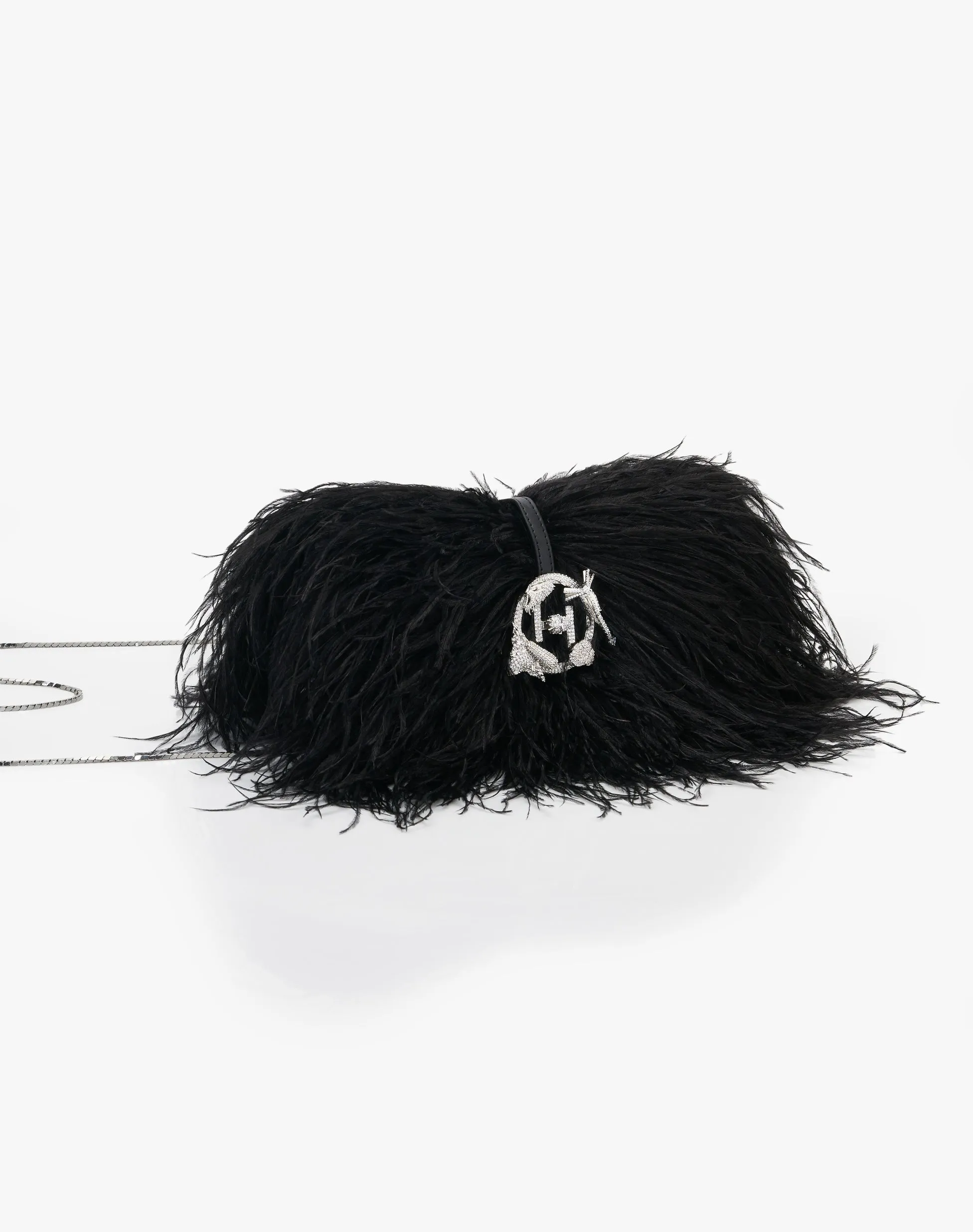 Caviar black scarlet midi bag