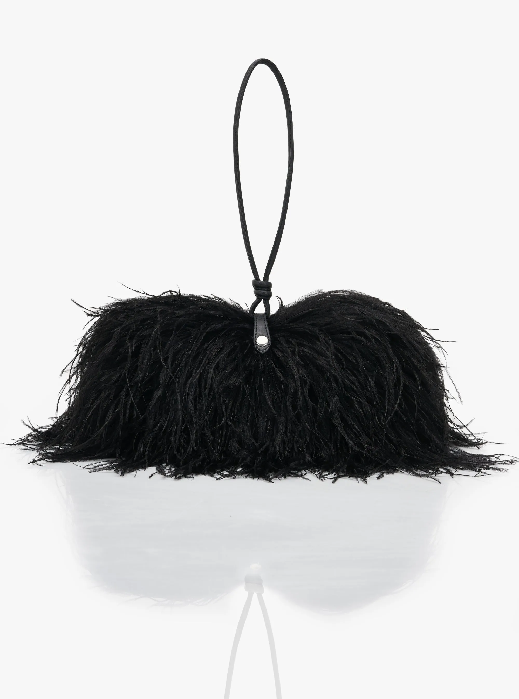 Caviar black scarlet midi bag
