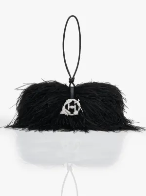 Caviar black scarlet midi bag