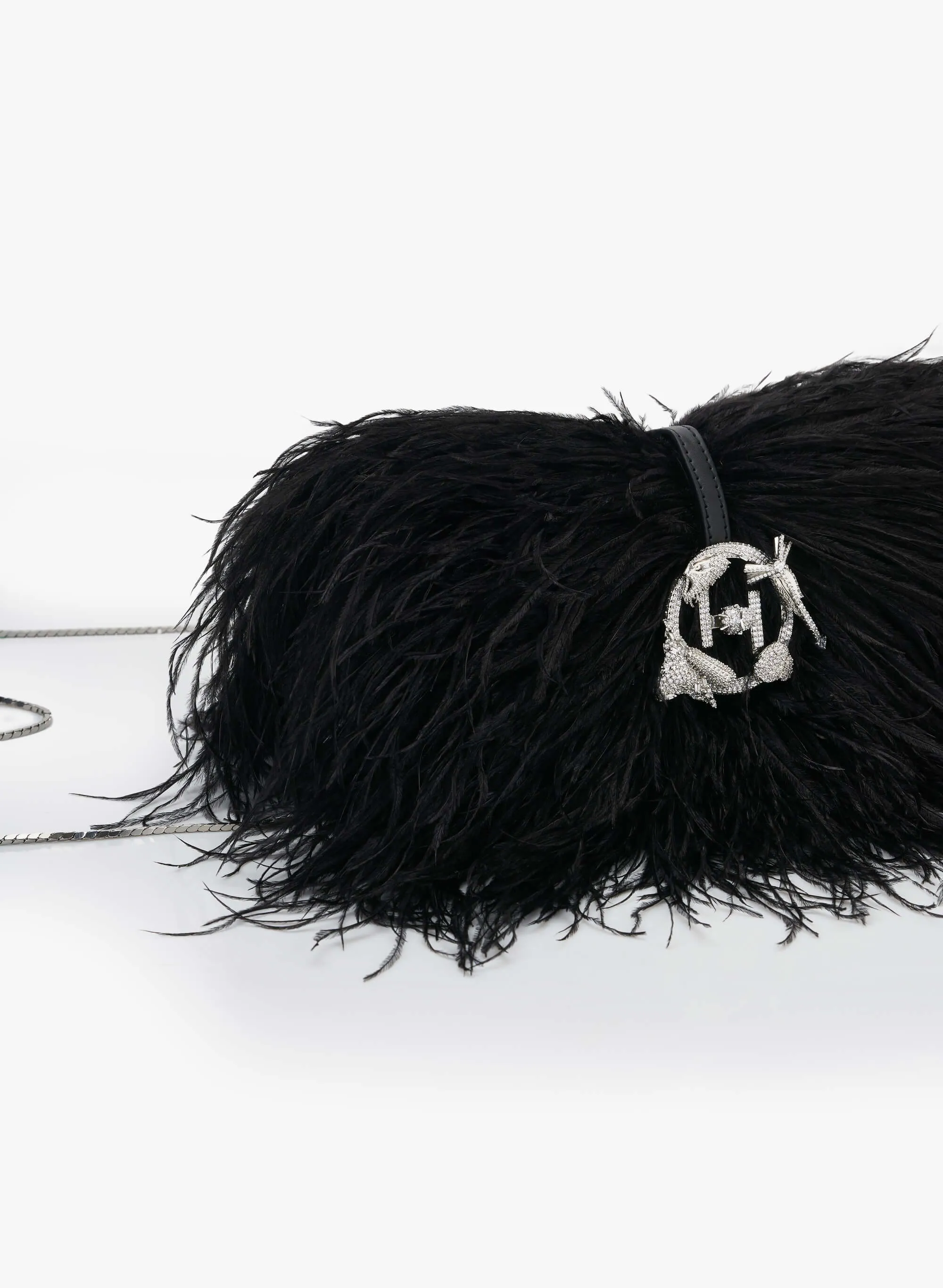 Caviar black scarlet midi bag