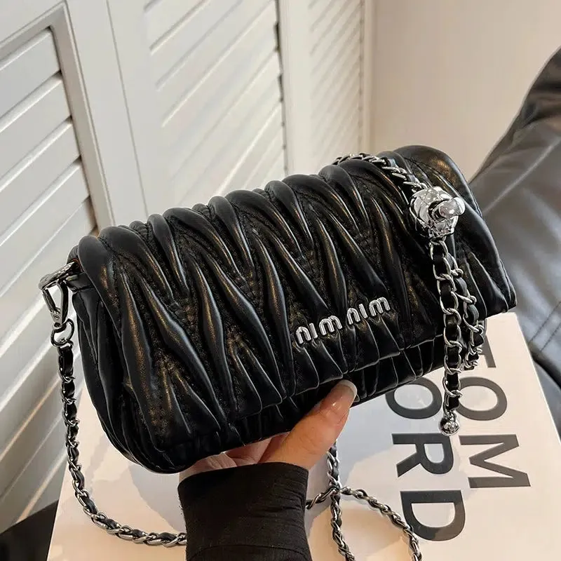Chain Strap Quilted Square Bag