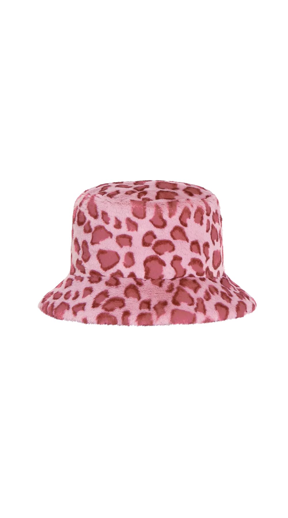 CHEETAH FUR BUCKET PINK