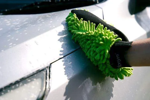 Chenille Microfiber Wash MItt Glove