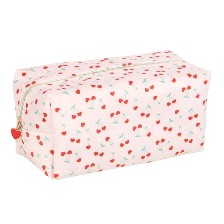 Cherry Hearts Toilerty/Make-Up Bag