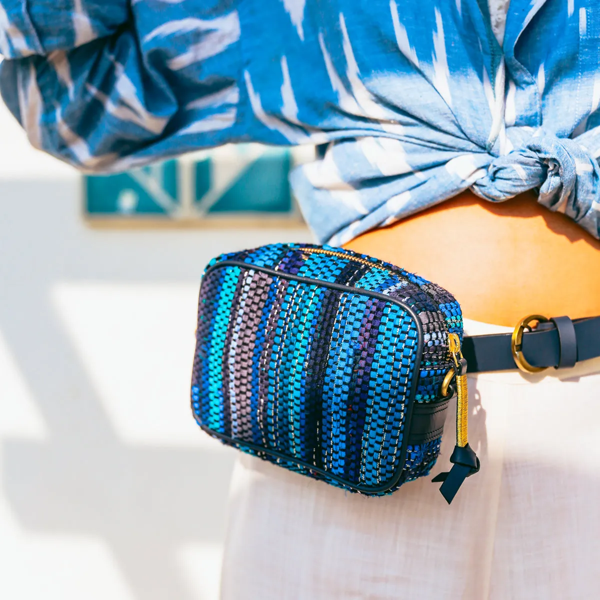 Chindi Boxy Sling - Deep Ocean