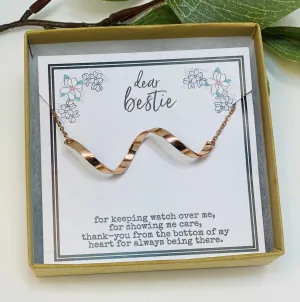 Christmas Gift for Friends, Best Friend Necklace, Quotes, Bestie, BFF Necklace, Birthday Gifts for Her, Personalized Gifts, Gift for Friend