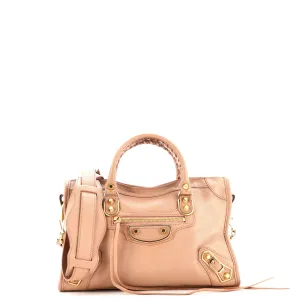 City Classic Metallic Edge Bag Leather Small