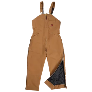 CL7537-S-Brown Tough Duck Bib Overall Insulated