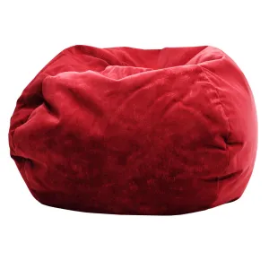 Classic Bean Bag Trule Size: Small Body Fabric: Flame Red Microfiber Suede