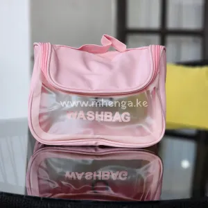 Clear Travel Toiletries Bag for Women, Travel Toiletry Bags Clear Wash Bag for Toiletries, PVC Waterproof Makeup Bag for Women and Girls