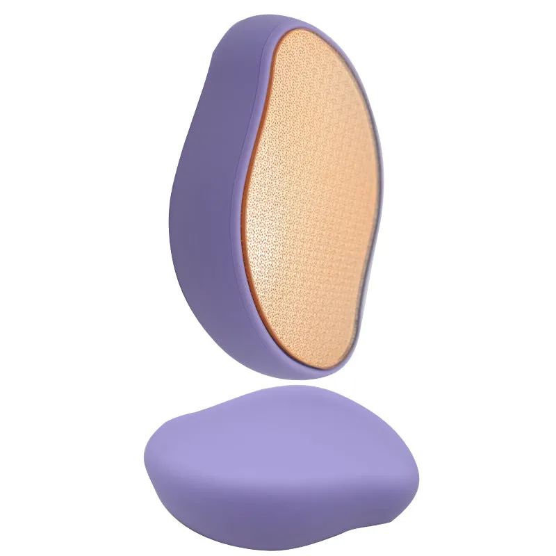 Crystal foot files - Heel scraper and shower foot cleaner, dead skin remover - Pedicure foot polisher for soft feet