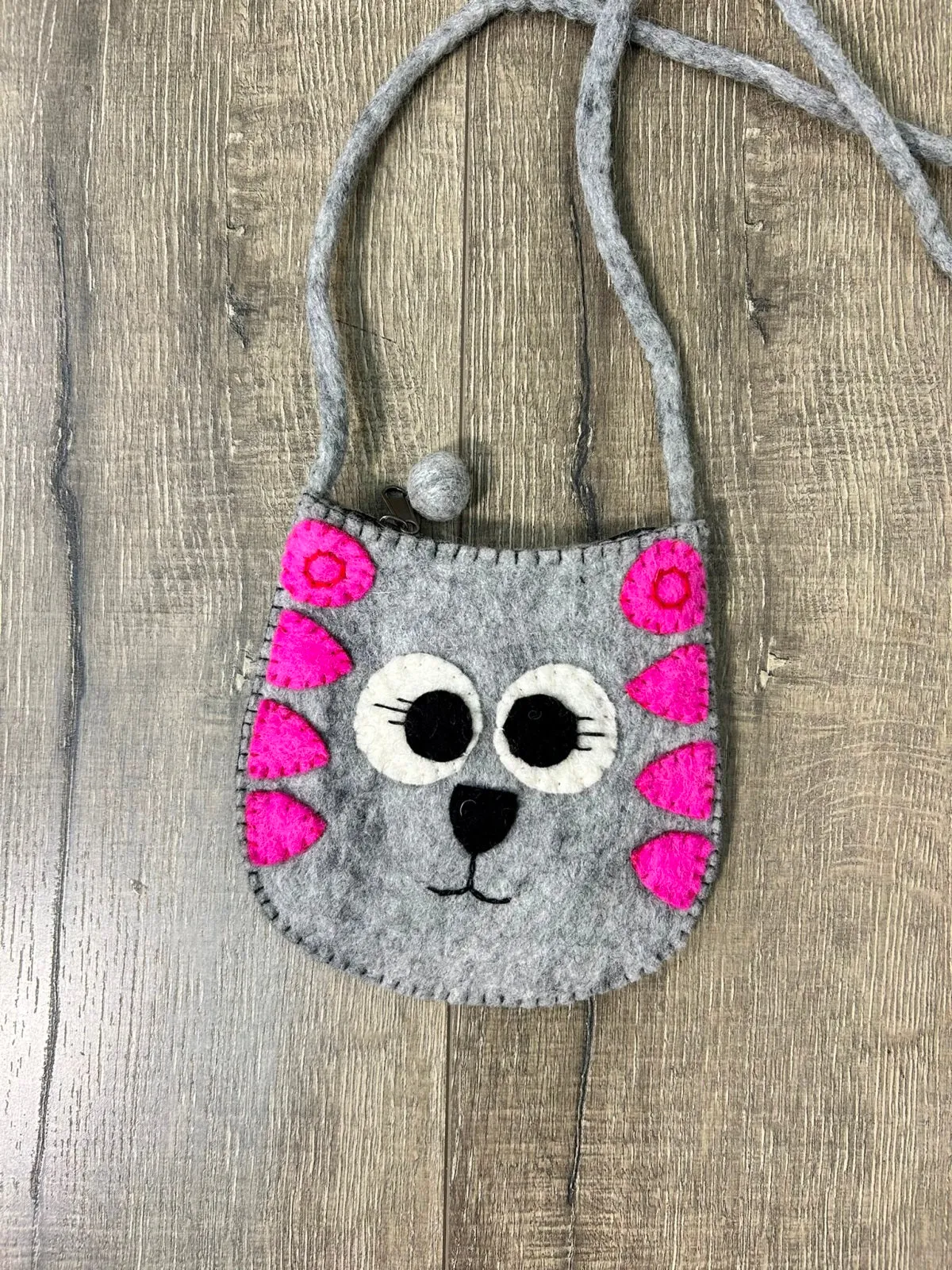 Cute Cat Felt Bag