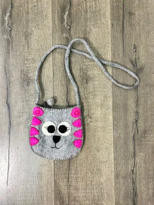 Cute Cat Felt Bag