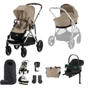 Cybex Gazelle S Comfort Bundle in Taupe/Almond Beige