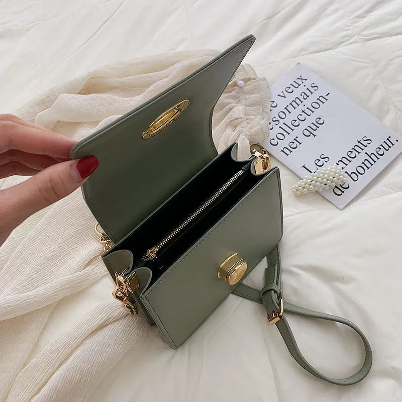 Cyflymder Leather Mini Crossbody Bags for Women Summer Shoulder Bag with Short Handle Female Phone Purses and Handbags