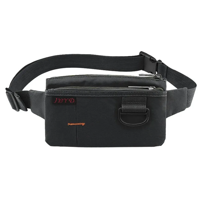 Cyflymder Men Women Nylon 4 Pockets Waterproof Waist Packs Fashion Male Wear Resistant Black Fanny Pack Messenger Shoulder Bag