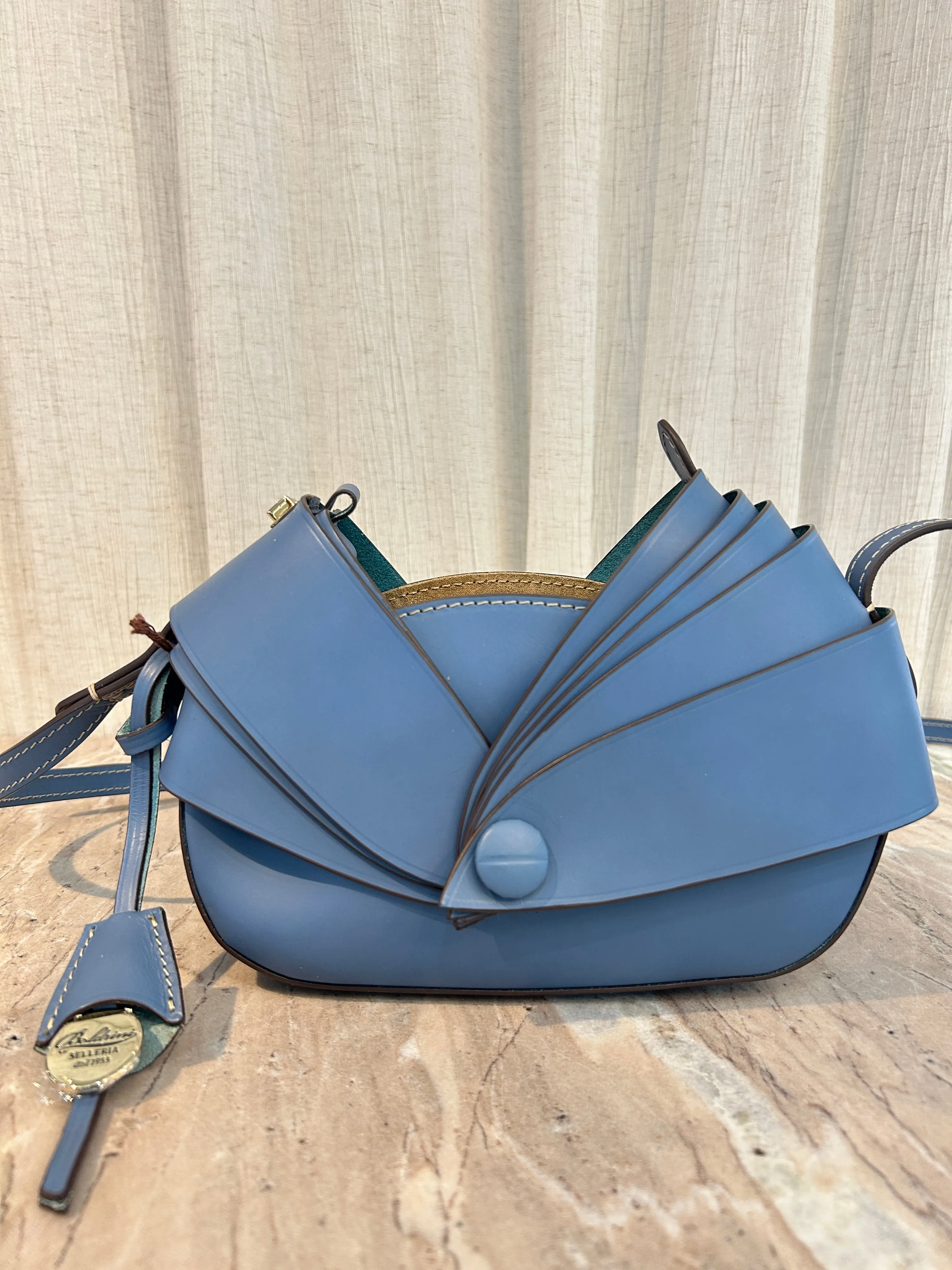 DAPHNE LEATHER PURSE - COBALTO