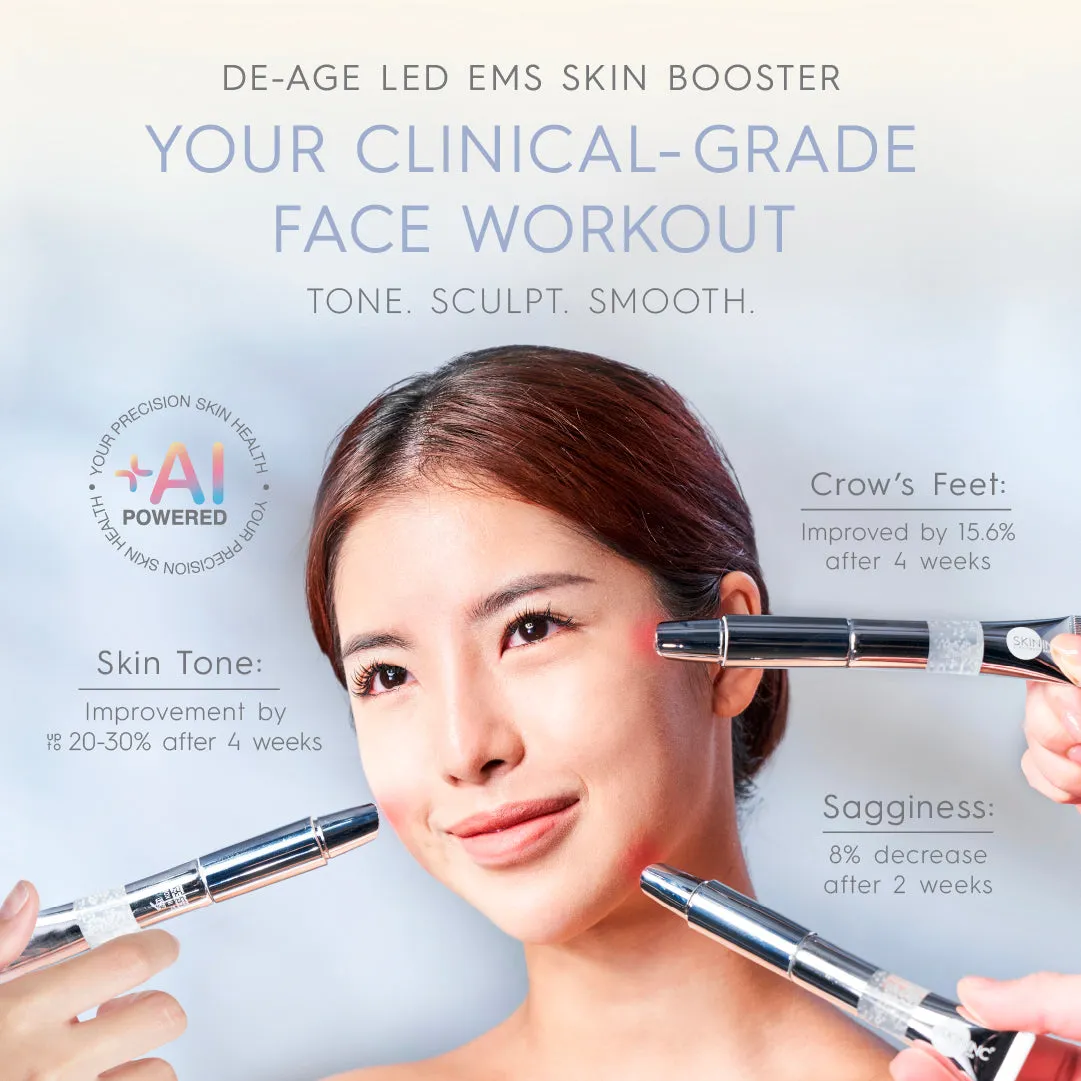 De-Age LED EMS Skin Booster Duo - 20ml x 4