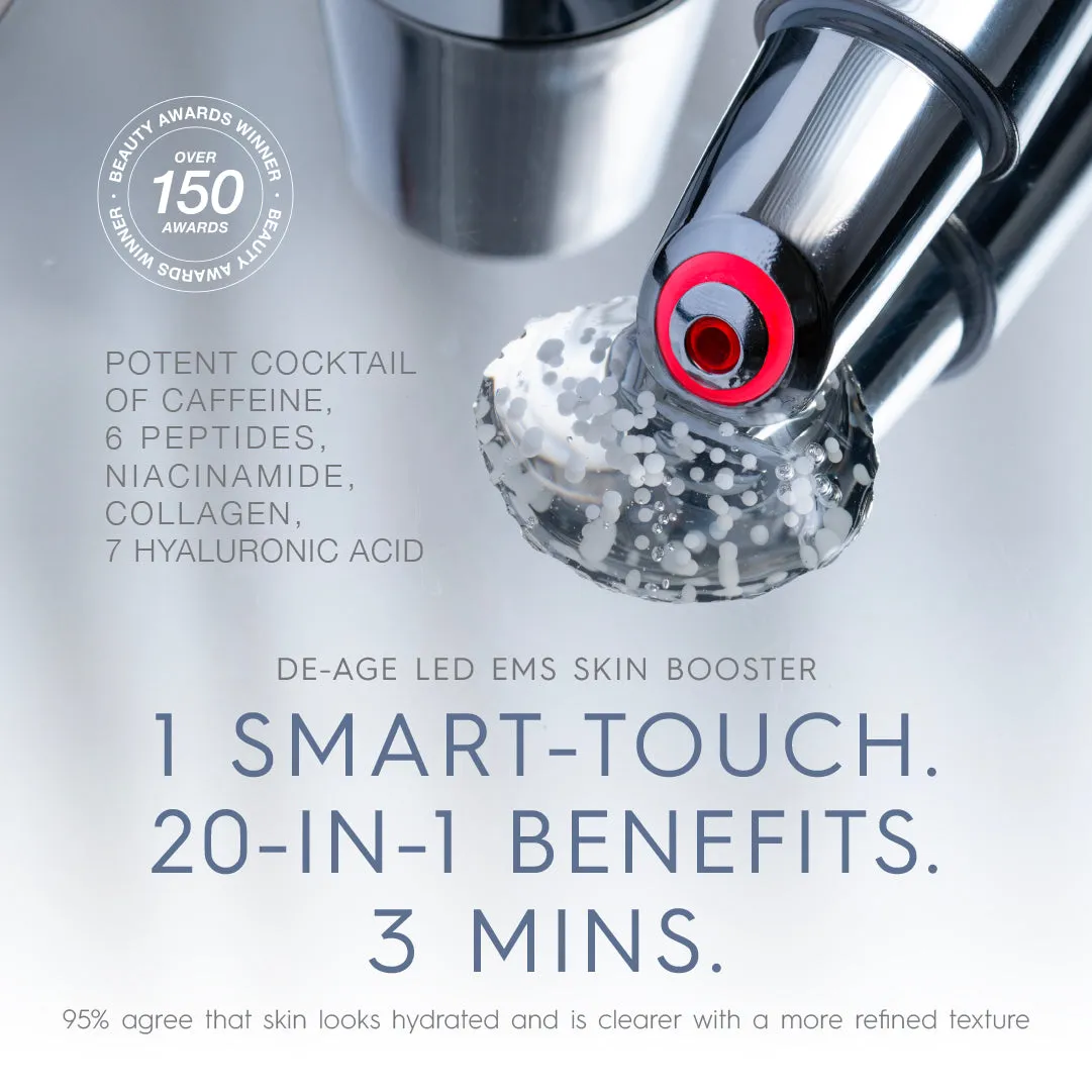 De-Age LED EMS Skin Booster Duo - 20ml x 4